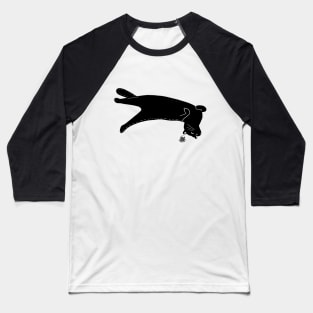 Cute angry black cat , Gifts for Cat lovers Baseball T-Shirt